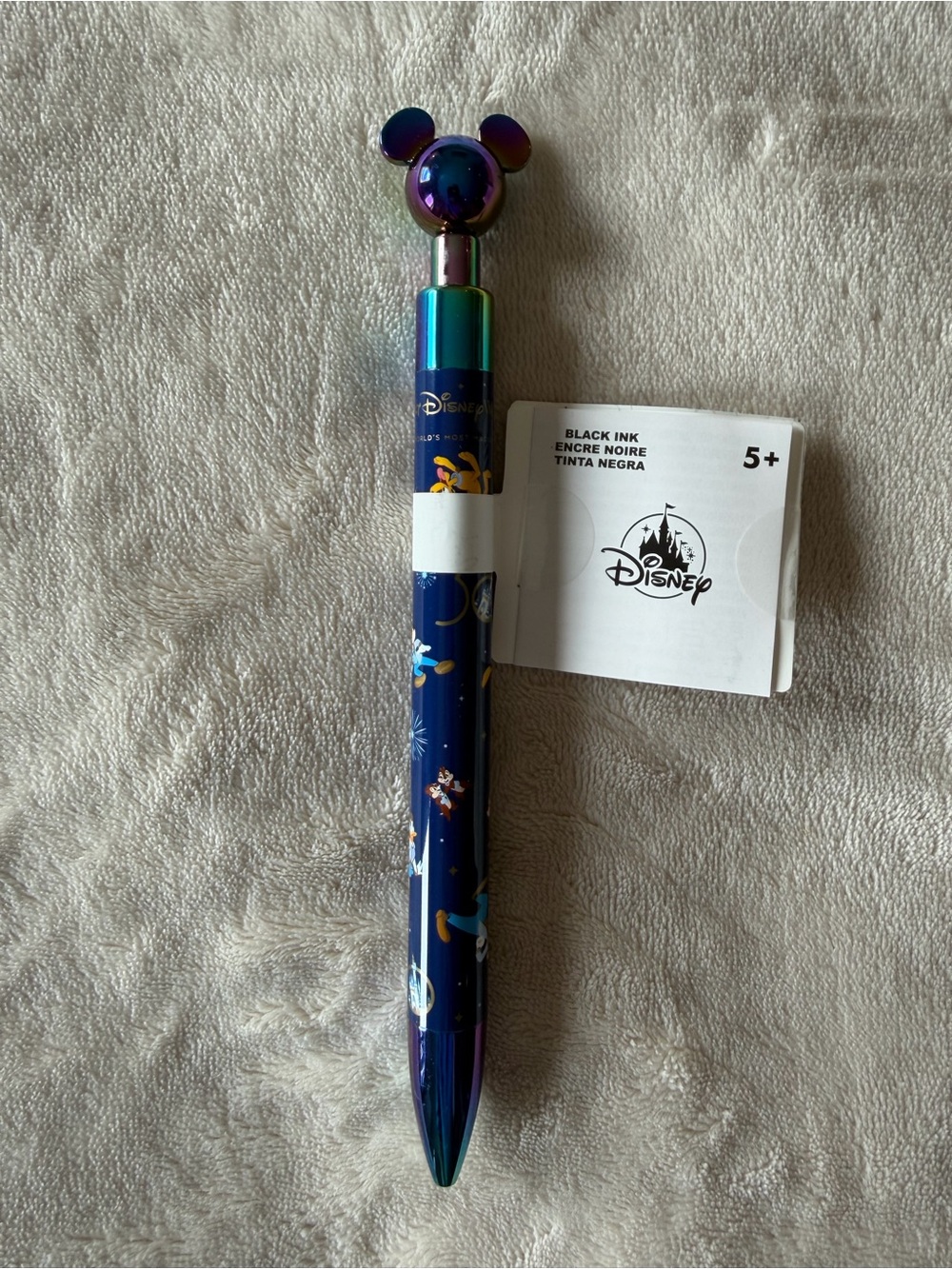 Walt Disney World 50th Anniversary Mickey Mouse holographic celebration ballpoin
